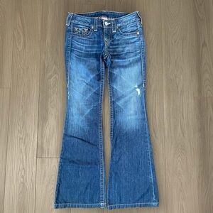 True Religion Blue Flare Jeans